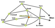 Anfahrtsplan nach Ottenschlag im Waldviertel